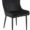 Krzesło Luna velvet czarne