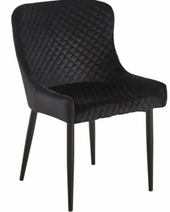 Krzesło Luna velvet czarne