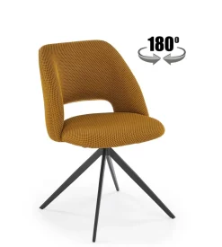 Krzesło Maeba obrotowe musztardowe