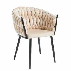 Krzesło Malaya Velvet beżowe
