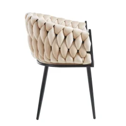 Krzesło Malaya Velvet beżowe
