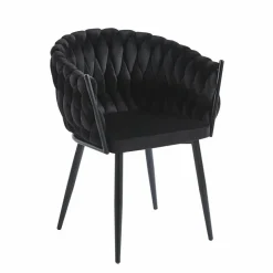 Krzesło Malaya Velvet czarne