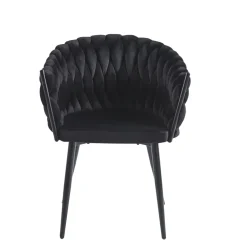 Krzesło Malaya Velvet czarne