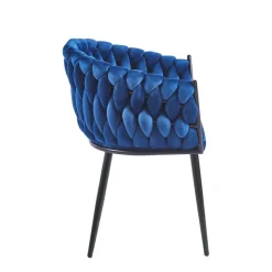Krzesło Malaya Velvet niebieskie