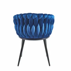 Krzesło Malaya Velvet niebieskie