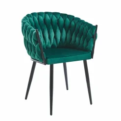 Krzesło Malaya Velvet zielone
