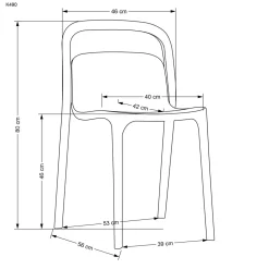 Krzesło Maud czarne