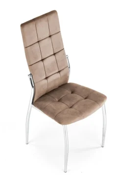 Krzesło Melani beżowe velvet