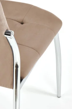 Krzesło Melani beżowe velvet