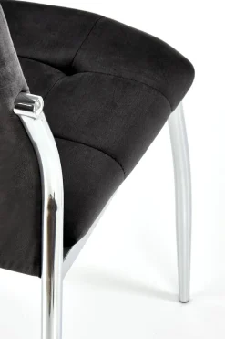 Krzesło Melani czarne velvet