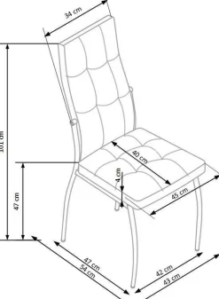 Krzesło Melani zielone velvet