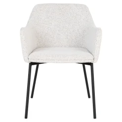 Krzesło Melilla boucle białe/ czarne