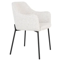 Krzesło Melilla boucle białe/ czarne