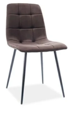 Krzesło Mello Velvet - brązowy Bluvel 48