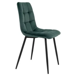 Krzesło Middelfart zielony ciemny VIC/  czarne