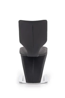 Krzesło Missisipi czarne/szare/chrom