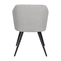 Krzesło Molto Black szare tapicerowane