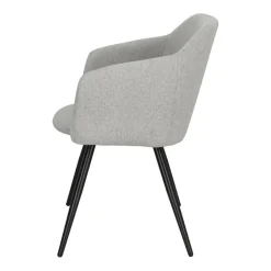 Krzesło Molto Black szare tapicerowane
