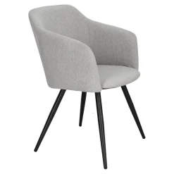 Krzesło Molto Black szare tapicerowane