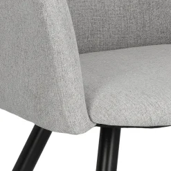 Krzesło Molto Black szare tapicerowane