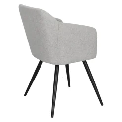 Krzesło Molto Black szare tapicerowane