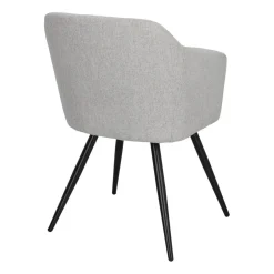 Krzesło Molto Black szare tapicerowane