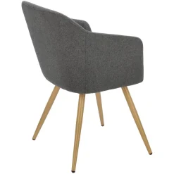 Krzesło Molto szare ciemne tapicerowane