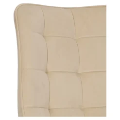 Krzesło Moly velvet beżowe czarne nogi