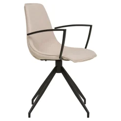 Krzesło Monaco Arm obrotowe beżowe/  czarne