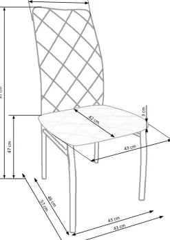 Krzesło Montana beżowe/chrom