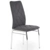 Krzesło Montana szare ciemne/chrom
