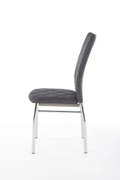 Krzesło Montana szare ciemne/chrom