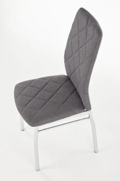 Krzesło Montana szare ciemne/chrom