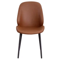 Krzesło Monte Carlo brązowe vinage PU/  czarne