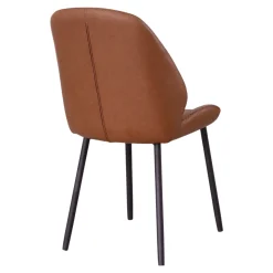 Krzesło Monte Carlo brązowe vinage PU/  czarne