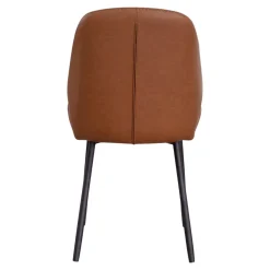 Krzesło Monte Carlo brązowe vinage PU/  czarne