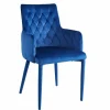Krzesło Montello velvet niebieskie
