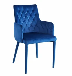 Krzesło Montello velvet niebieskie
