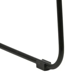 Krzesło Moon 40 Czarne/ Szara poduszka z tworzywa