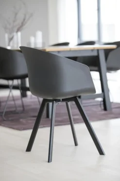 Krzesło Moon czarny/ szary