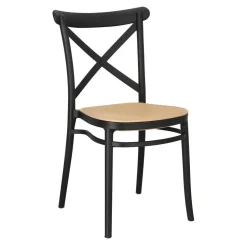 Krzesło Moreno czarne z tworzywa