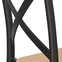 Krzesło Moreno czarne z tworzywa