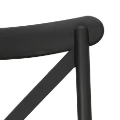 Krzesło Moreno czarne z tworzywa