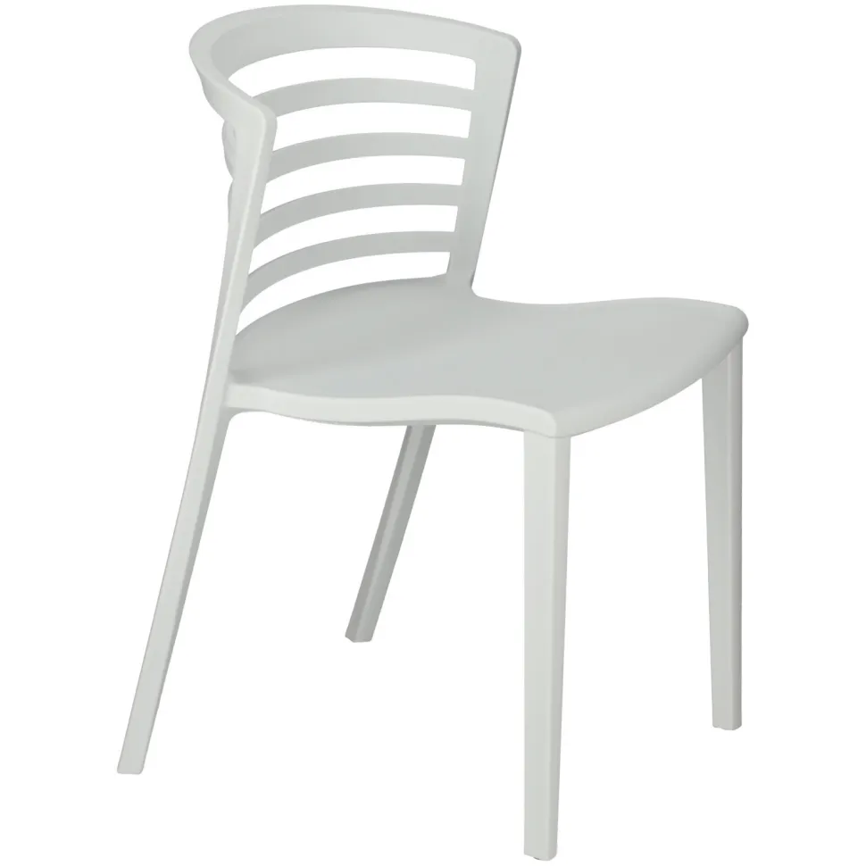 Krzesło Muna białe z tworzywa