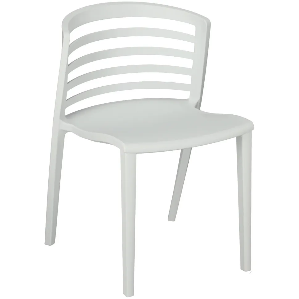 Krzesło Muna białe z tworzywa