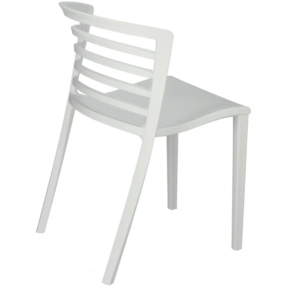 Krzesło Muna białe z tworzywa