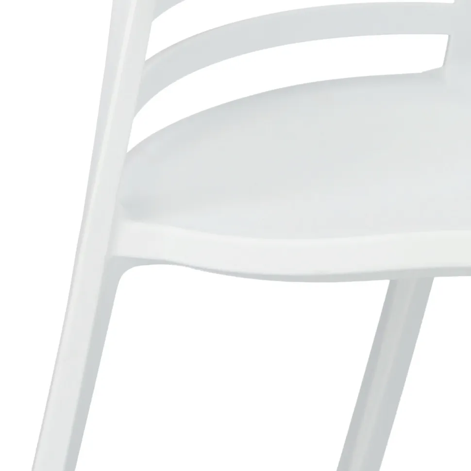 Krzesło Muna białe z tworzywa