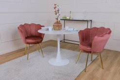 Krzesło muszelka Fiona VIC szara