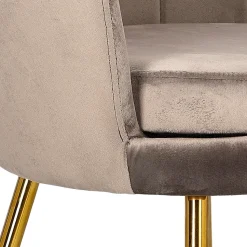 Krzesło muszelka Fiona VIC szara