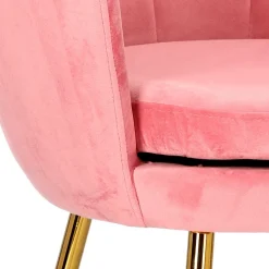 Krzesło muszelka Fiona VIC różowy jasny
